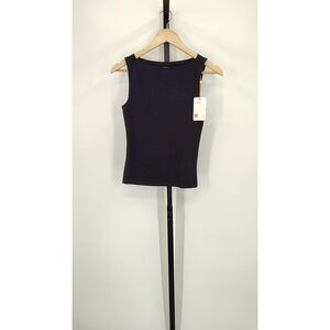 Quince Black Sleeved Top XS